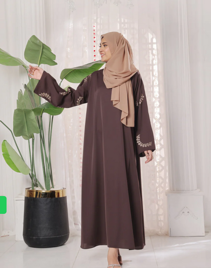 Mocha Brown Maxi Abaya