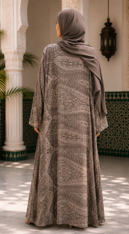 Taupefarbene Abaya
