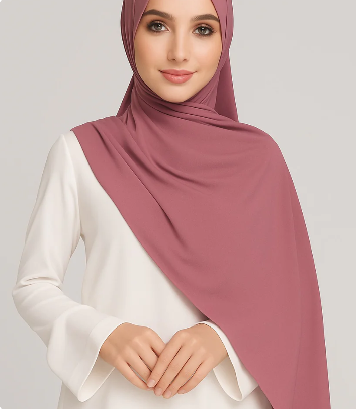 Premium georgette - dark pink  - 99