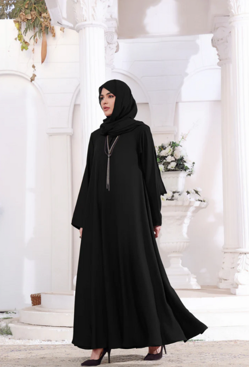 Layal - Night (BLACK MAXI ABAYA)