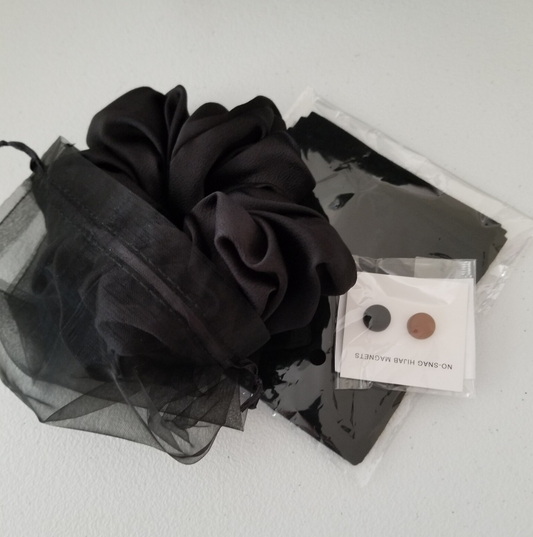 Bundles of Scrunchie, Premium Hijab Cap and Magnet
