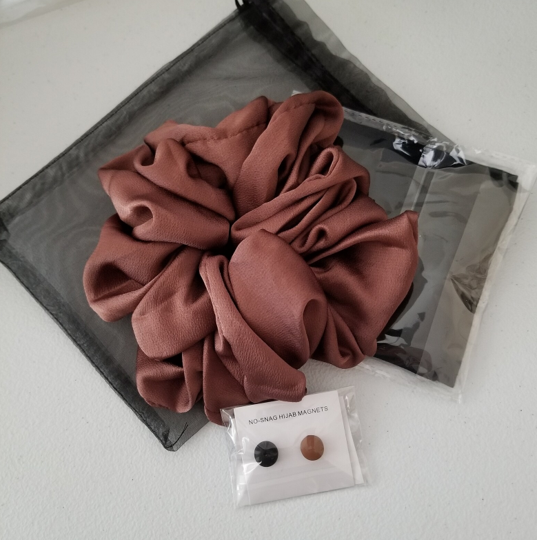 Bundles of Scrunchie, Premium Hijab Cap and Magnet