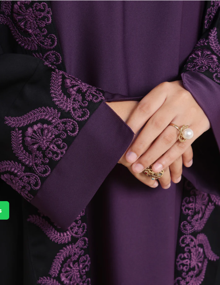 Plum Noir Abaya