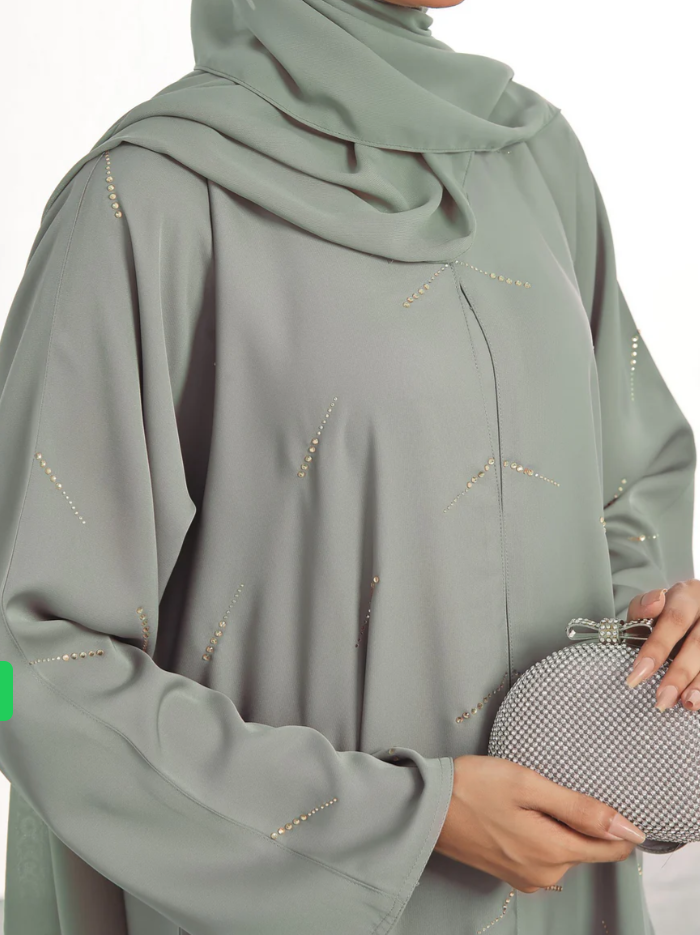 UJ™ Sage Glow Abaya | UmmeJannah