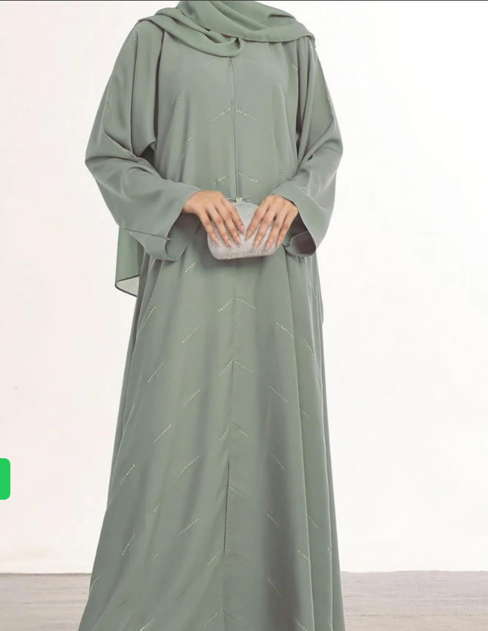 Sage Glow Abaya