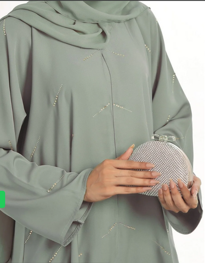 Sage Glow Abaya