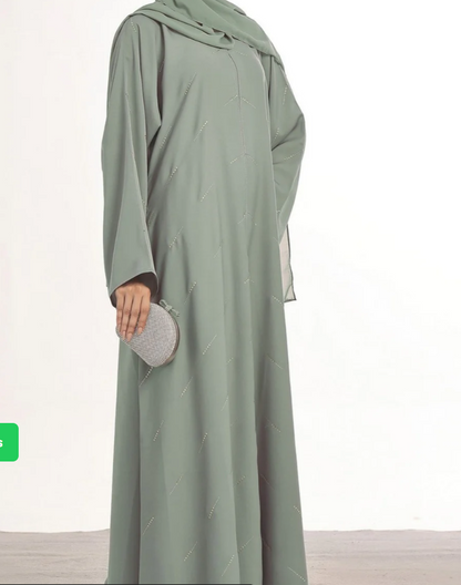 Sage Glow Abaya