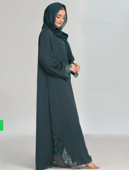 Emerald Lace Abaya