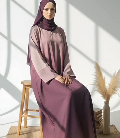 UJ™ Royal Blush Maxi Abaya | UmmeJannah