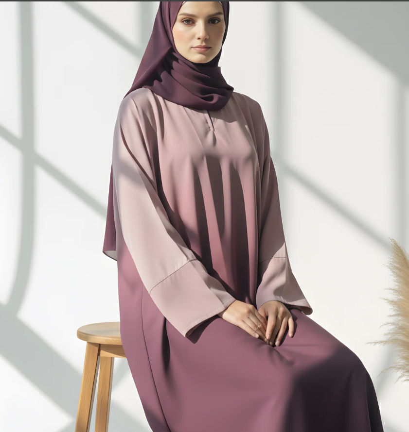 UJ™ Royal Blush Maxi Abaya | UmmeJannah