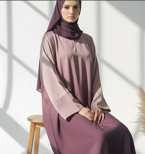 UJ™ Royal Blush Maxi Abaya | UmmeJannah