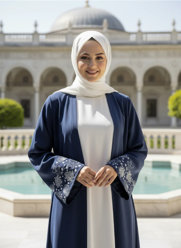 Layali Navy Abaya
