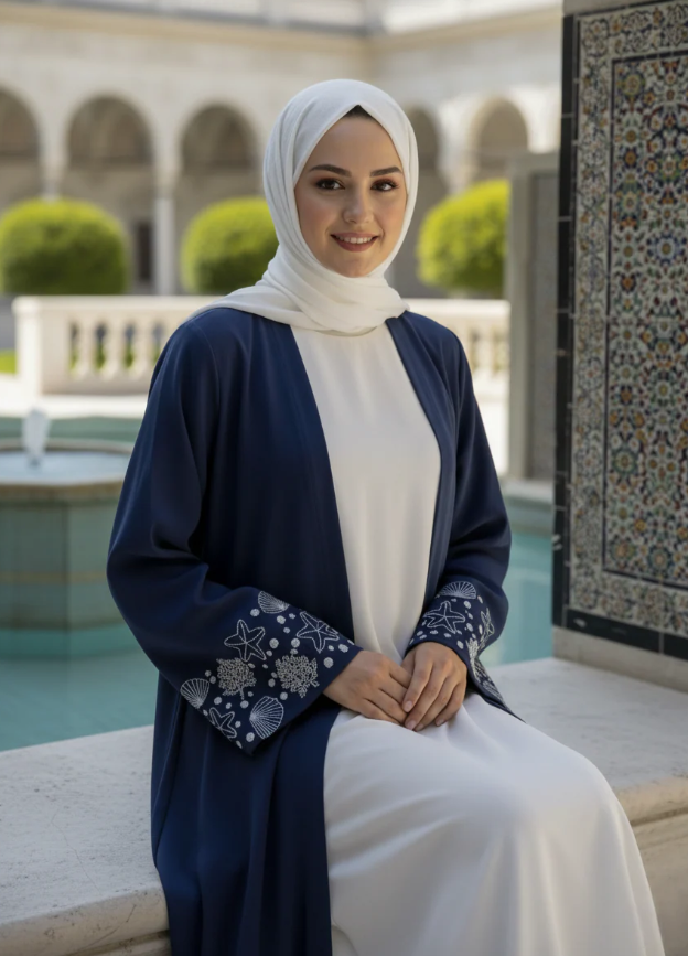 Layali Navy Abaya
