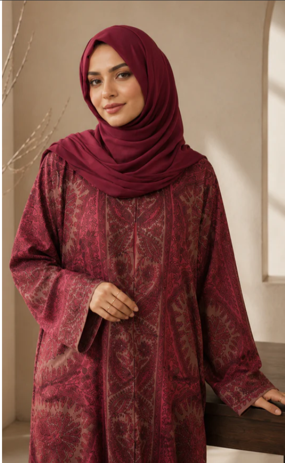 Taupefarbene Abaya