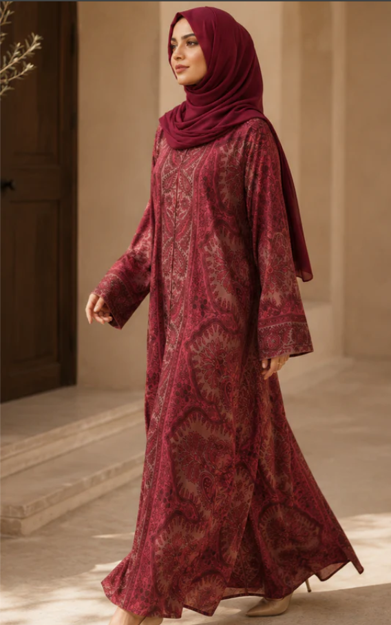 Taupefarbene Abaya