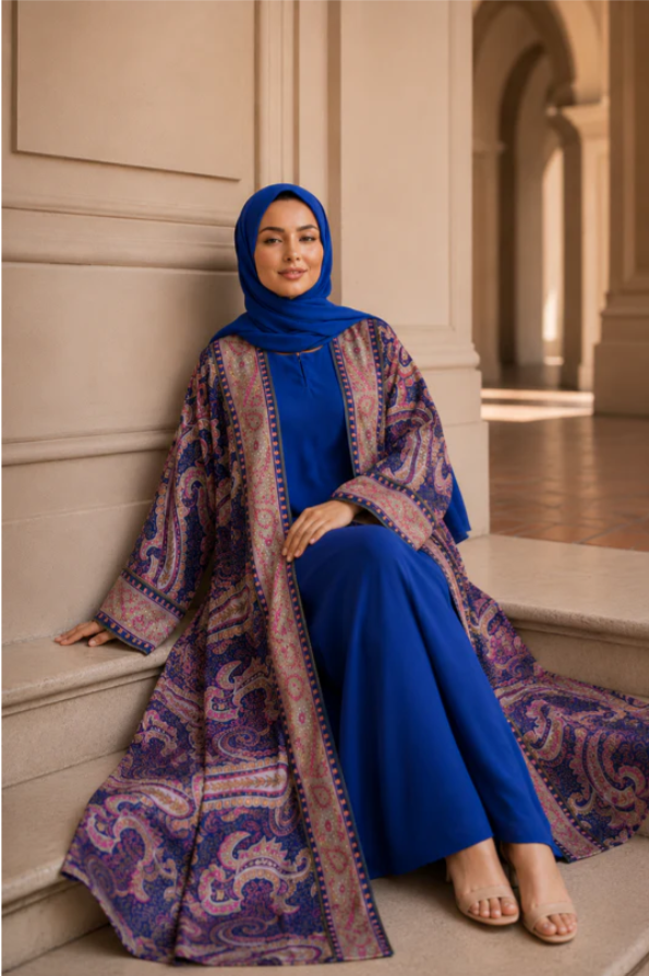 Royal Blue Abaya