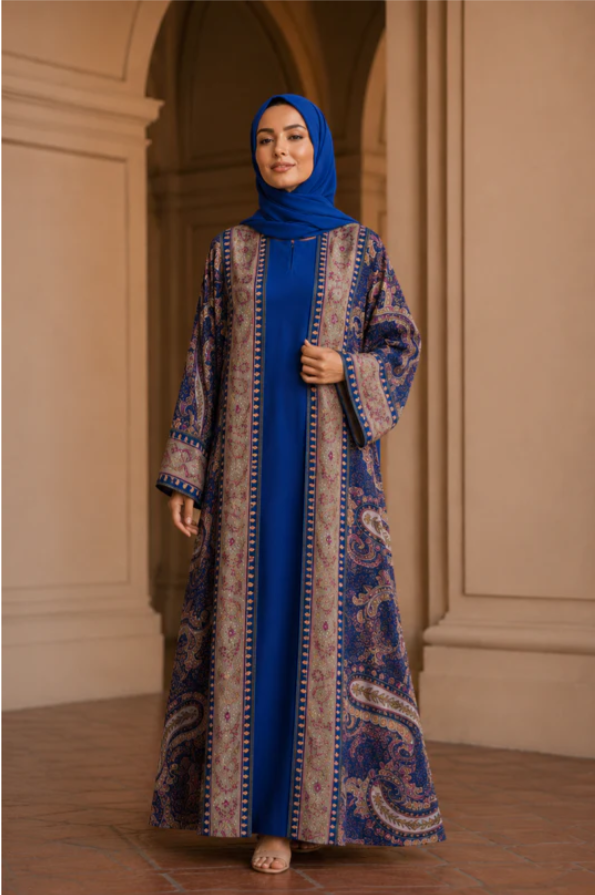 Royal Blue Abaya
