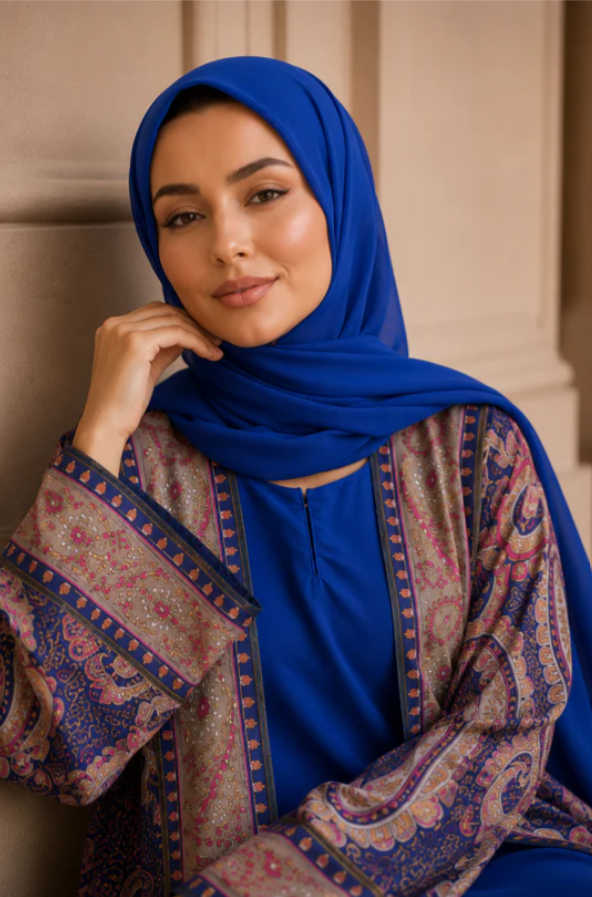 Royal Blue Abaya