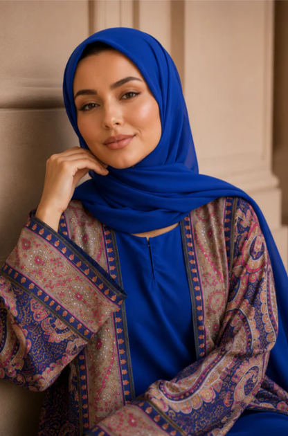 Royal Blue Abaya