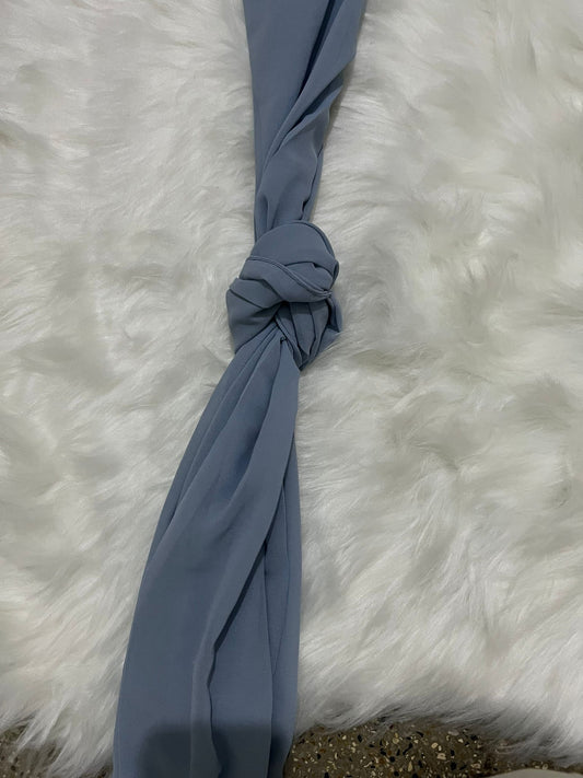 Chiffon Hijab - Slate Blue