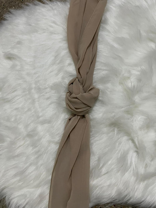 Chiffon Hijab - Taupe Brown